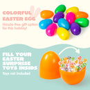 12Pcs Large Plastic Easter Eggs, 6 Inches Colorful Jumbo Eggs Fillable