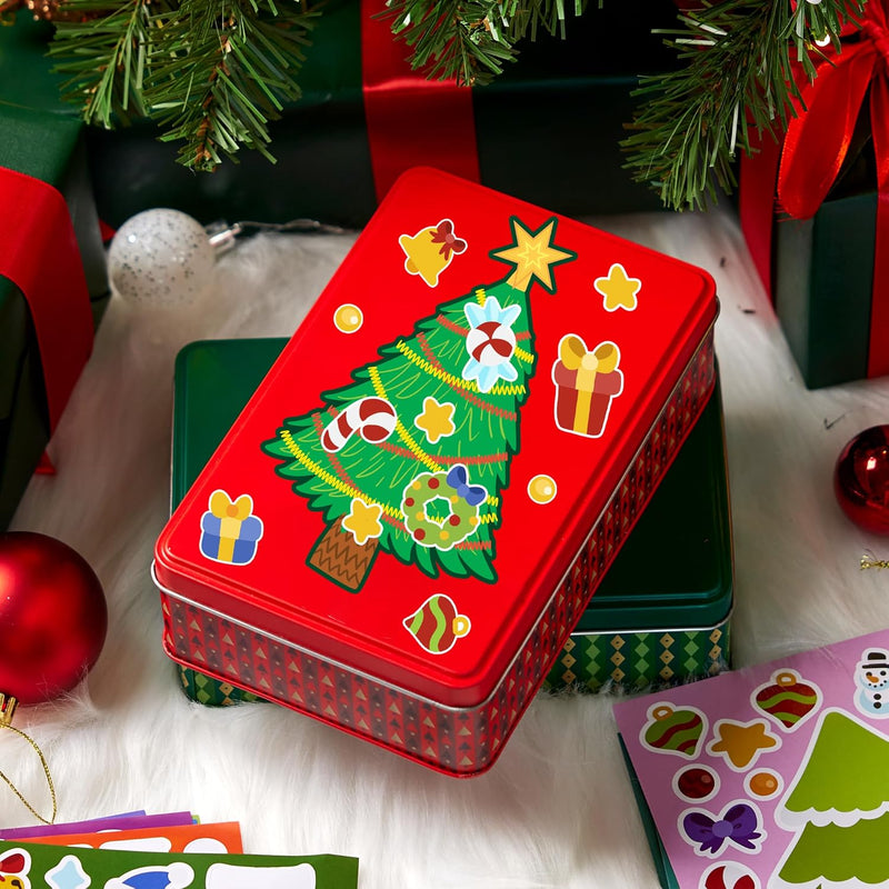 24 Pcs Christmas Make-a-face Stickers