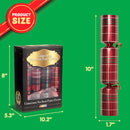 10in Christmas No Snap Party Favor (Plaid)