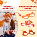 36 Pack Thanksgiving Turkey Eyeglasses, Turkey Eyewear Photo Props for Kids