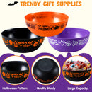 3 PCS Halloween Candy Bowls, 9.6" * 4.4" Trick or Treat Bowls