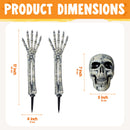 3 Pcs Halloween Skeleton Decorations Outdoor