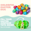 18PCS 3.15" Printed Easter Eggs