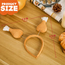 3 Pcs Thanksgiving Turkey Leg Headbopper Accessories