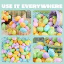 1000PCS 3.15" Large Plastic Eggs, Empty Colorful Fillable Eggshells for Easter Hunt