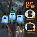 23.6'' 3PCS Halloween Hanging Ghosts Decorations Outdoor