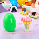 12 Pcs Prefilled Easter Eggs with Food Building Blocks