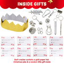 Christmas Party Table Favors (Red White Snowflake), 12 Pack