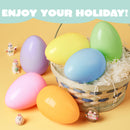 24Pcs Large Pastel Easter Eggs, 6 Inches Plastic Jumbo Eggs Fillable