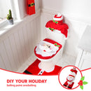5 Pcs Christmas Theme Bathroom Decoration Set