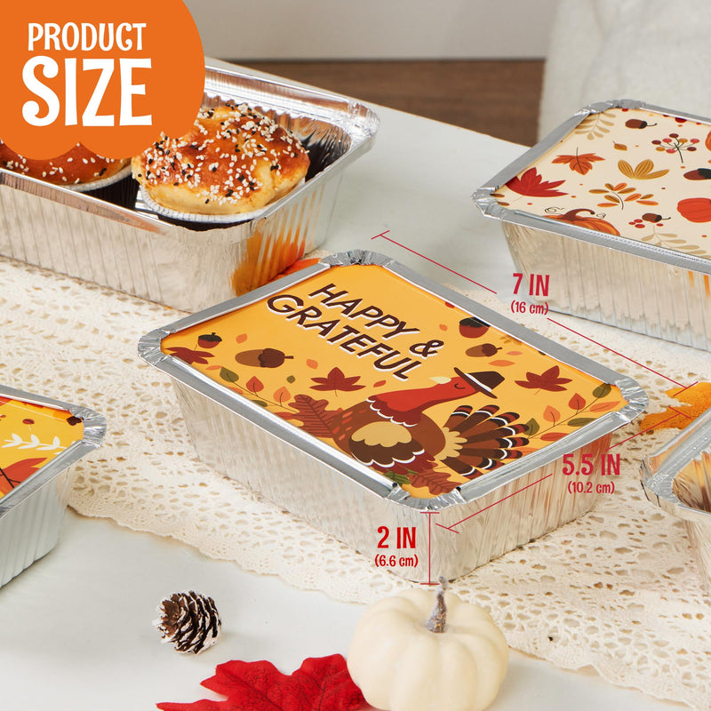 24Pcs Thanksgiving Leftover Containers with Lids