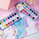 24 Pcs Valentine’s Day Heart-Shaped Watercolor Paints