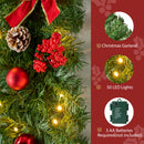 9FT Christmas Garland with Lights