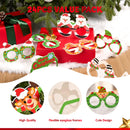24 Pcs Christmas Paper Eyeglasses
