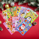 64 Pcs Christmas Make-a-face Stickers, Christmas Crafts for Kids