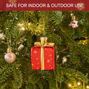 Christmas Small Gift Box Glass Ornament