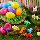 8Pcs Prefilled Easter Eggs with Mini Dinosaur
