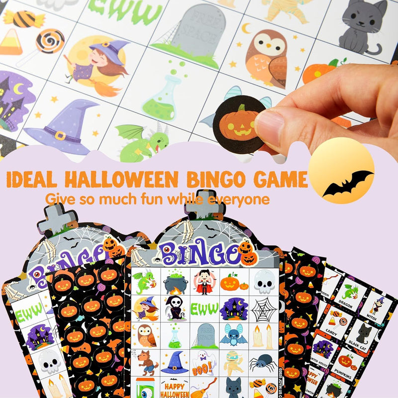 28pcs Halloween Bingo Card Game