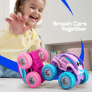 3 Pack Monster Truck Toys, Friction Powered Pull Back Car Toys