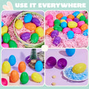 500Pcs 3.15in Plastic Easter Colorful Bright Plastic Eggs Bulks for Easter Hunt