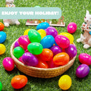 500Pcs Easter Eggs Bright Color Plastic Fillable For Easter Hunt Party Favors