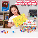 50Pcs Assorted Stamps for Kids Self-Ink Stamps with 50 Designs