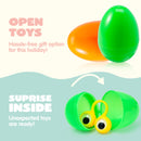 50 Pcs Prefilled Easter Eggs with Toys for Easter Hunt, Basket Stuffers & Party Favors