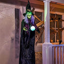78in Halloween Hanging Witch with Magic Ball