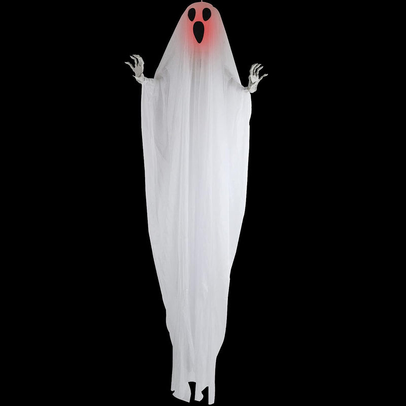 66" Ghost with Light-up Head & Spooky Sounds
