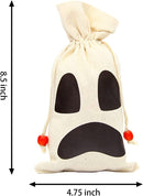Halloween 12 Canvas Holiday Gift Drawstring Bags