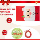 56in x36in Jumbo Christmas Santa Plastic Gift Wrapping Bag for Gift Giving