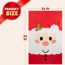 56in x36in Jumbo Christmas Santa Plastic Gift Wrapping Bag for Gift Giving
