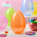 6Pcs 7" Jumbo Plastic Easter Egg Shells for Easter Egg Hunt