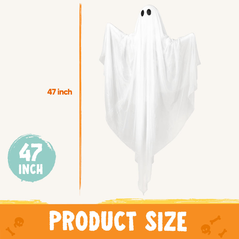 47” Halloween Hanging Light up Ghost