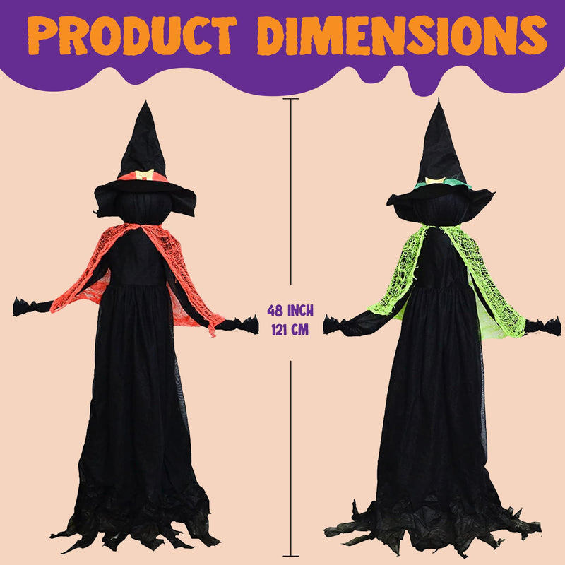 48in Halloween Witch Yard Stakes, 3 Pack