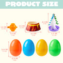 4pcs Jumbo Easter Science Experiment Prefilled Eggs