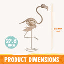27.6 Inch Flamingo Skeleton Halloween Decorations