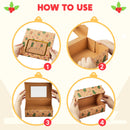 12 PCS Foiled Christmas Cookie Boxes for Gift Giving