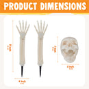 5 Pcs Halloween Skeleton Decorations Outdoor
