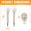 3 Pcs Halloween Skeleton Decorations Outdoor