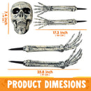 5 Pcs Life Size Skeleton Halloween Decorations Outdoor