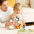 Tactile & Sound Wooden Chunky Puzzles for Baby 2-4