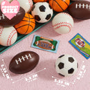 30Pcs Mini Sports Squeeze Balls with Kids Valentines Cards for Classroom Exchange