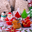 6PCS Christmas Light Up Bath Toys