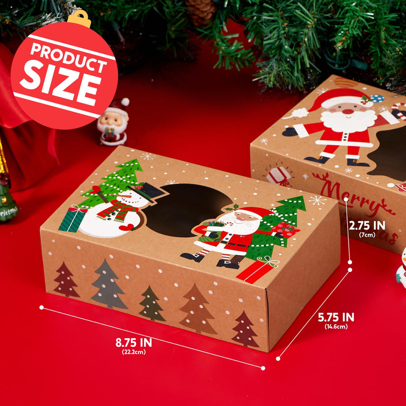 12PCS Christmas Cookie Boxes for Gift Giving