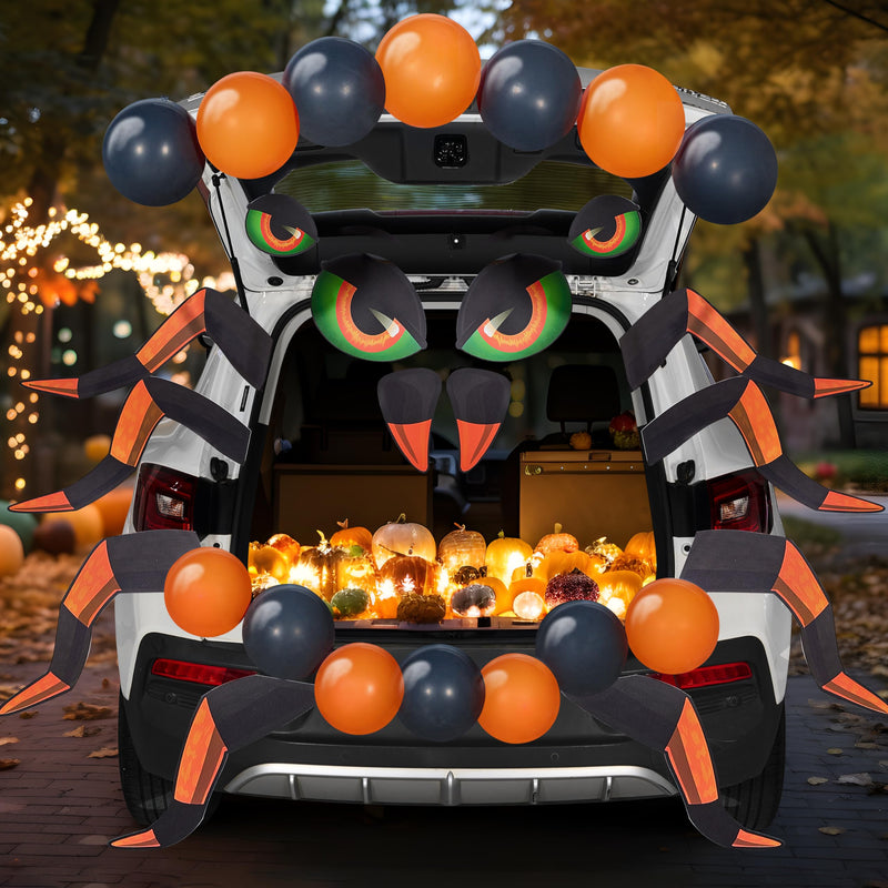 Halloween Trunk Or Treat Car Decorations Kit for SUV Spider Design