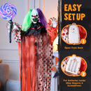 53" Halloween Hanging Clown Decorations Outdoor