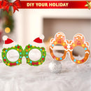 24 Pcs Christmas Paper Eyeglasses