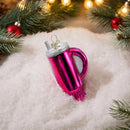 Christmas Water Cup Glass Small Ornament Red