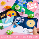 30 PCS Valentines Cards with Space Theme Erasers for Party Favor Gifts
